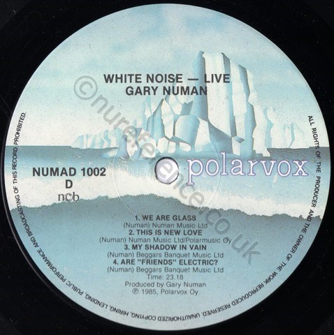 NUMAD 1002 D Side Label.