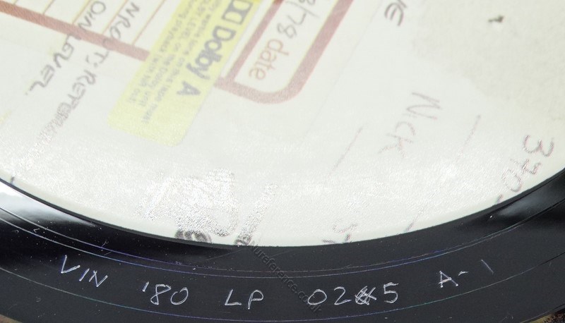 VIN180LP026/27 A Side Label.