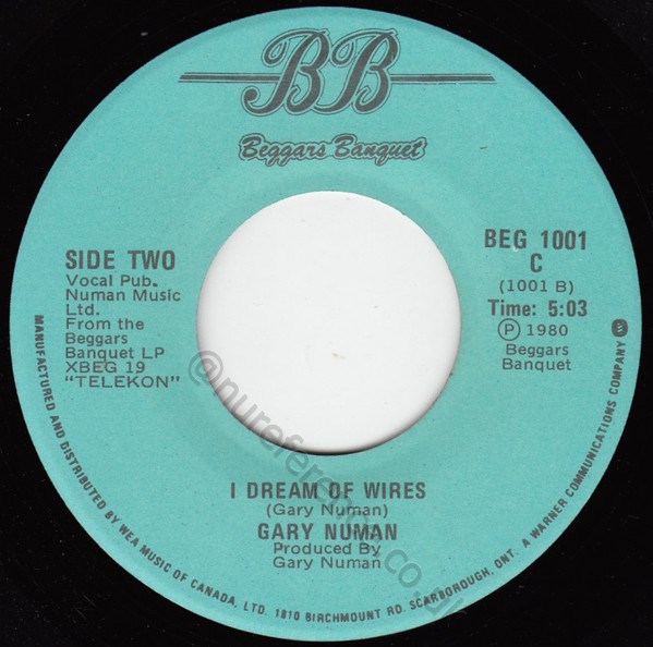 BEG 1001 B Side Label.