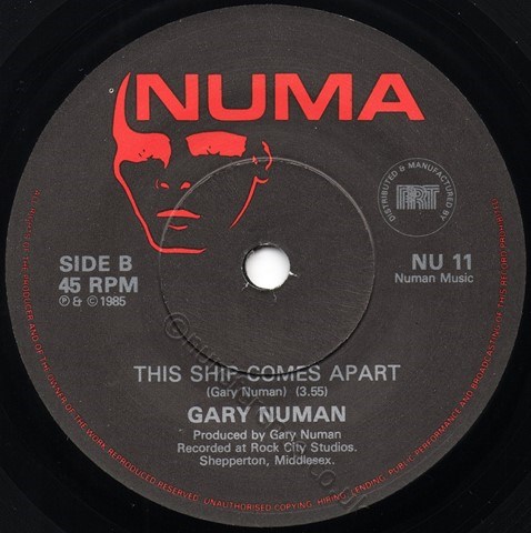 NU 11 B Side Label