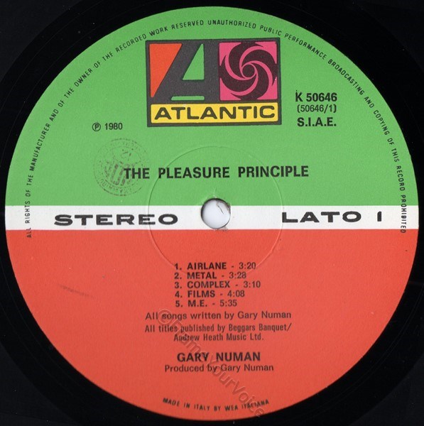 K 50646 'A' Side Label.