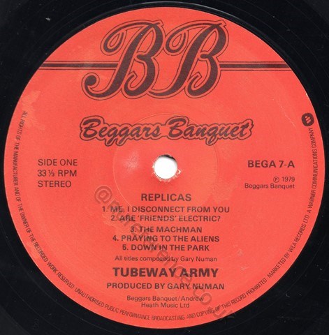 BEGA 7 Mispress [B side Label].