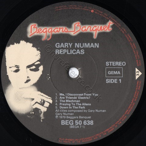 BEG 50 638 'A' Side Label