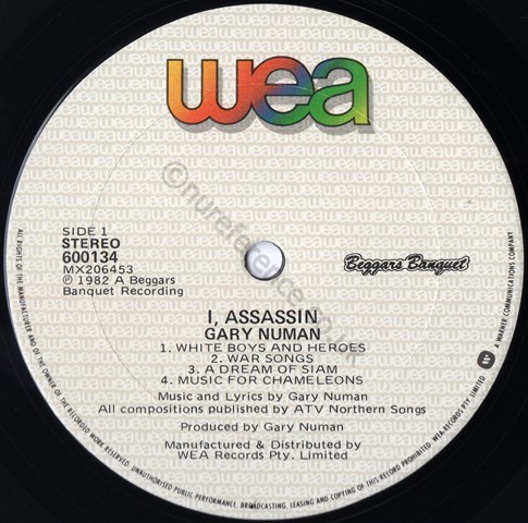 600134 A Side Label.