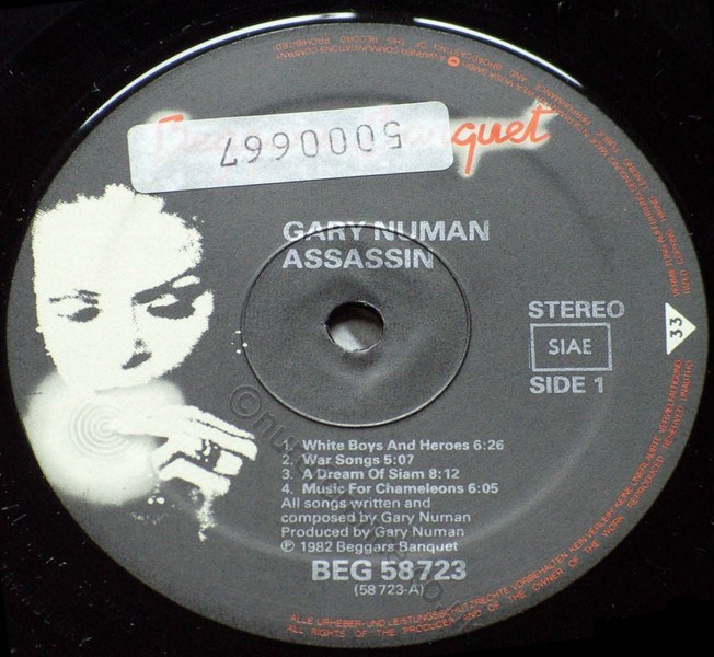BEG 58723 A Side ;Label.