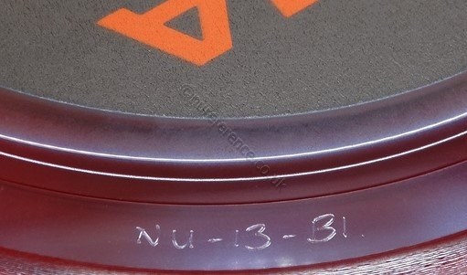 NU 13 Red Vinyl B Side Matrix
