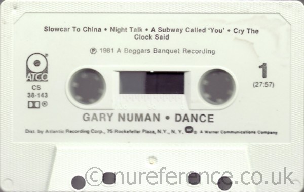 CS 38-143 A Side Label.