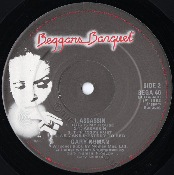 BEGA 40 B Side Label.
BEGA 40 A Side Matrix.