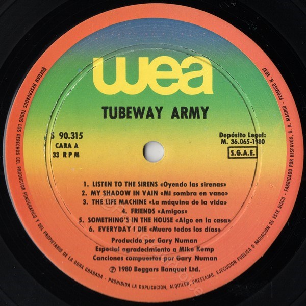S 90.315 'A' Side Label.