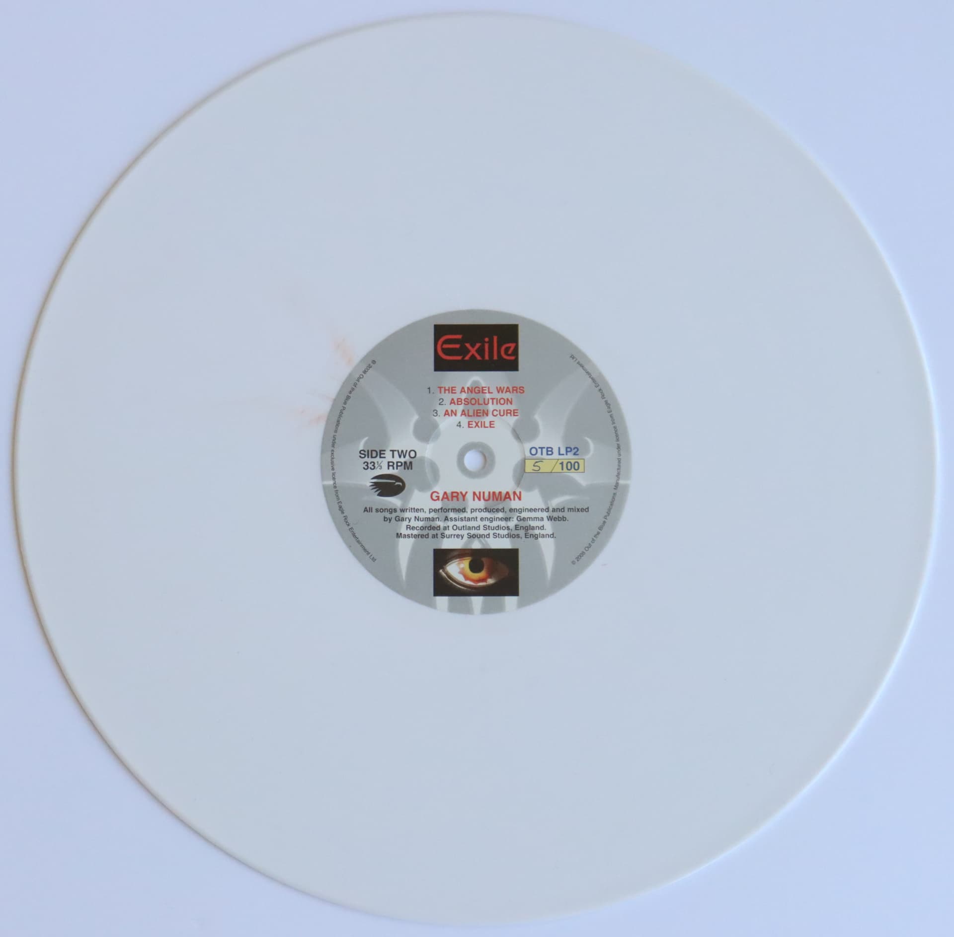 OTB LP2 'B' Side White Marble Vinyl.