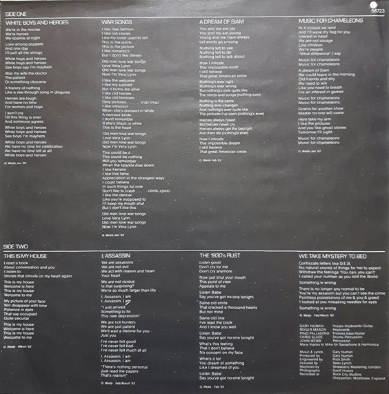 58723 Insert Lyric Sheet.
