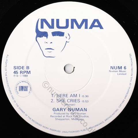 NUM 6 B Side Label