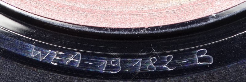 WEA 19.182 B Side Matrix.