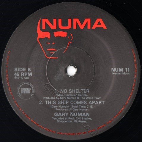 NUM 11 B Side Label