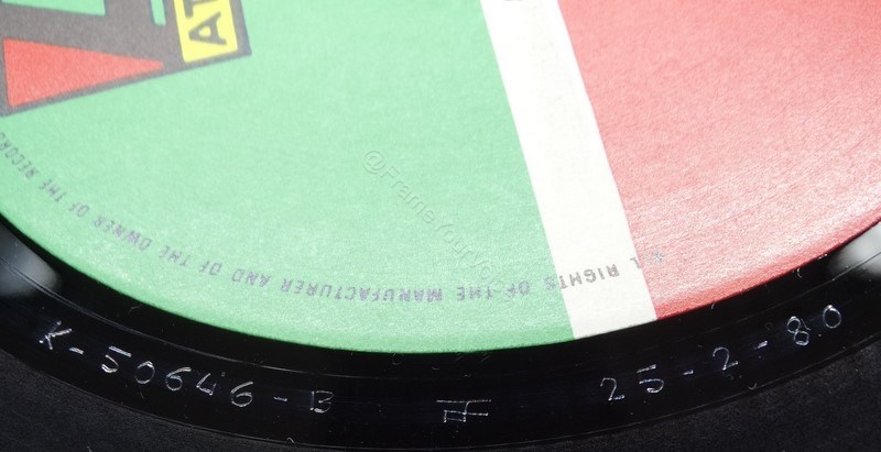 K 50646 'B' Side Mispress Matrix.