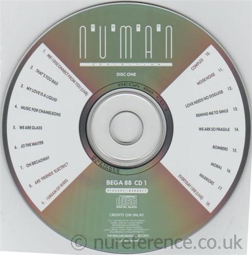 BEGA 88 CD 'A' Label. (John Hayes)
