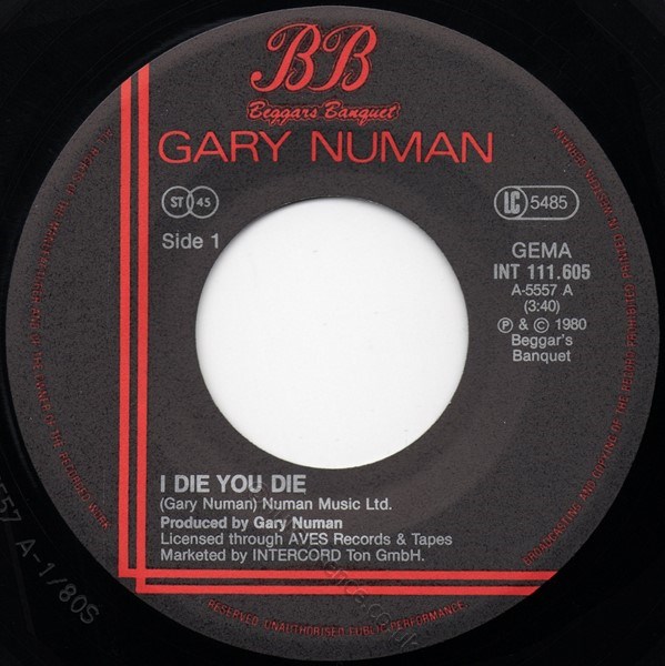 INT 111.605 A side Label.