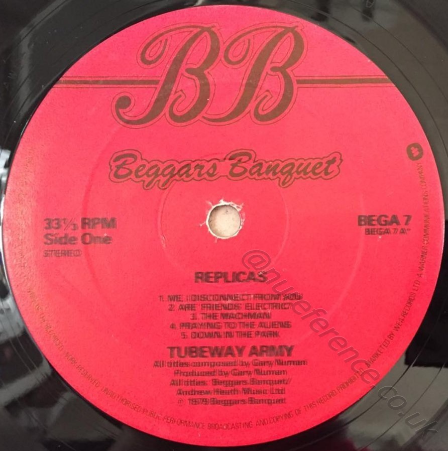 BEGA 7 Double Printed A side Label.