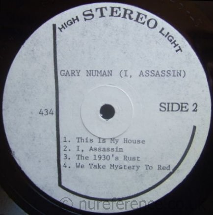 434 B Side Label.