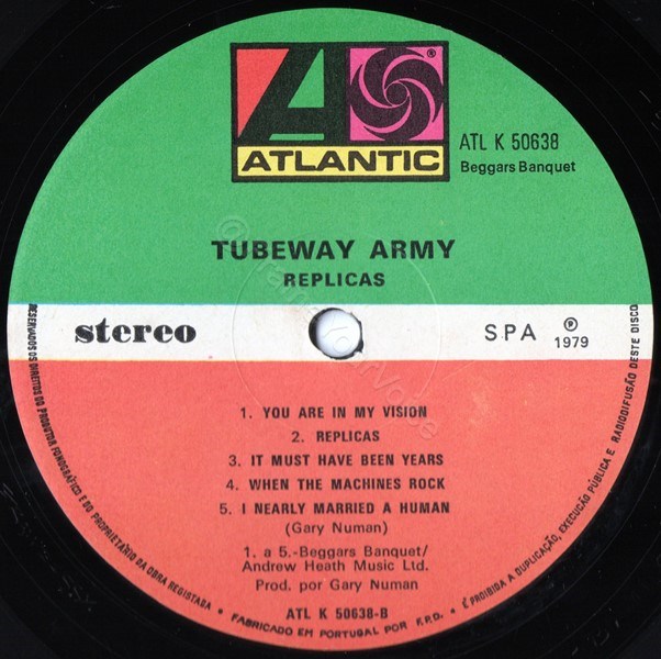 ATL K 50638 'B' Side Label.