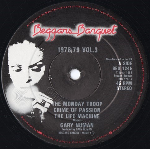 BEG 124E A Side Label (Black Vinyl)