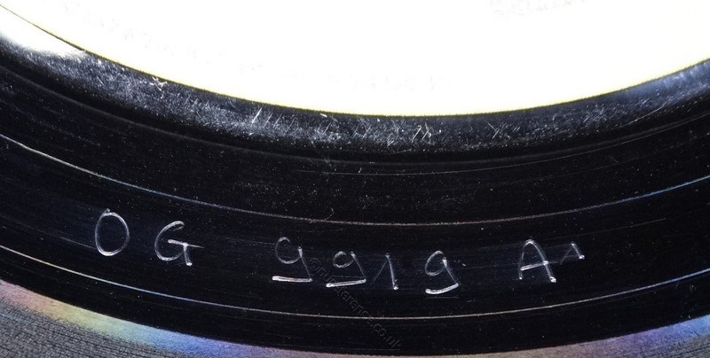 OG 9919 A Side Matrix