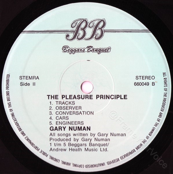 Rare Black/White Vinyl 'B' Side