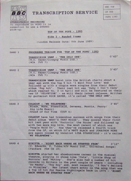 Timing Sheet 1 Variant