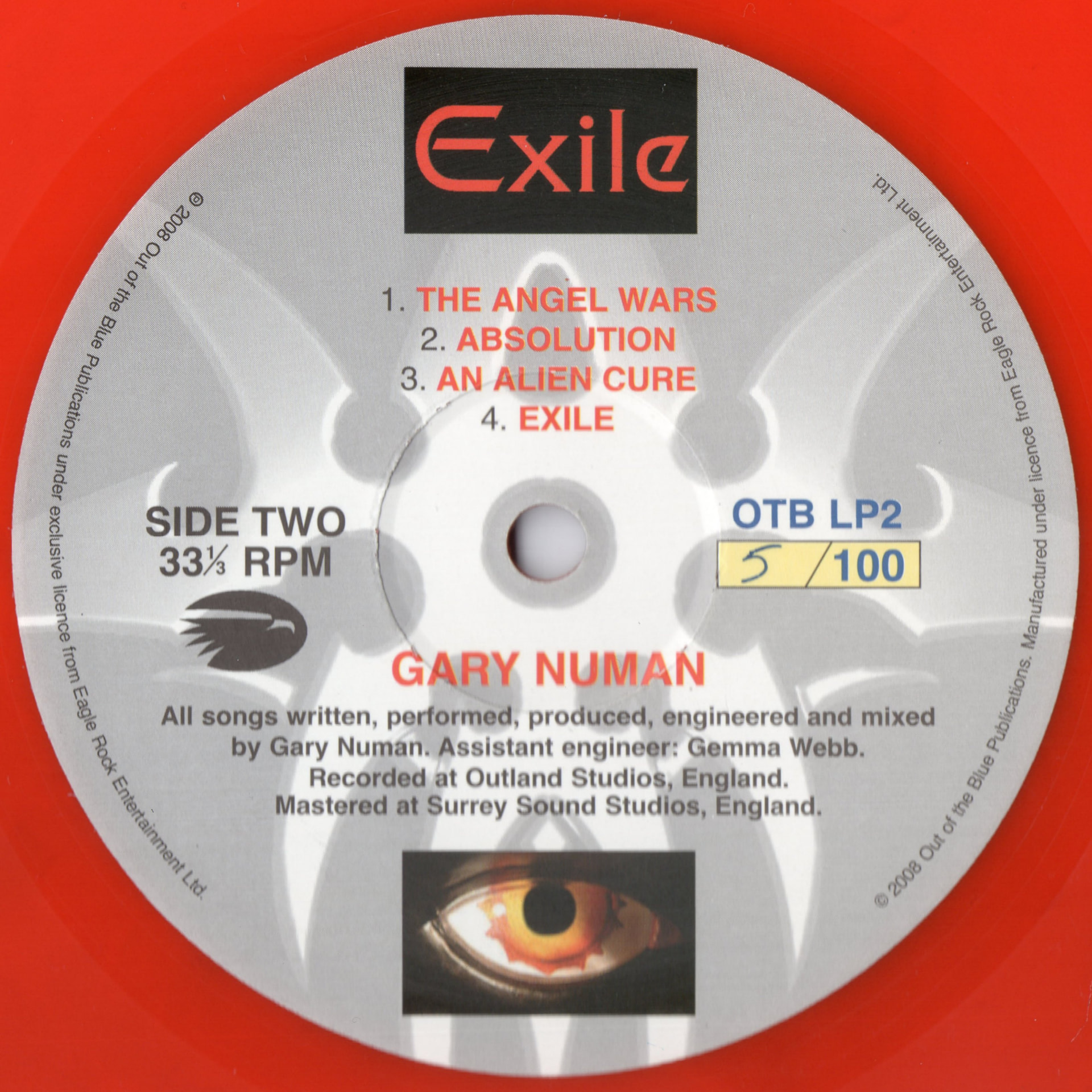 OTB LP2 'B' Side Label.