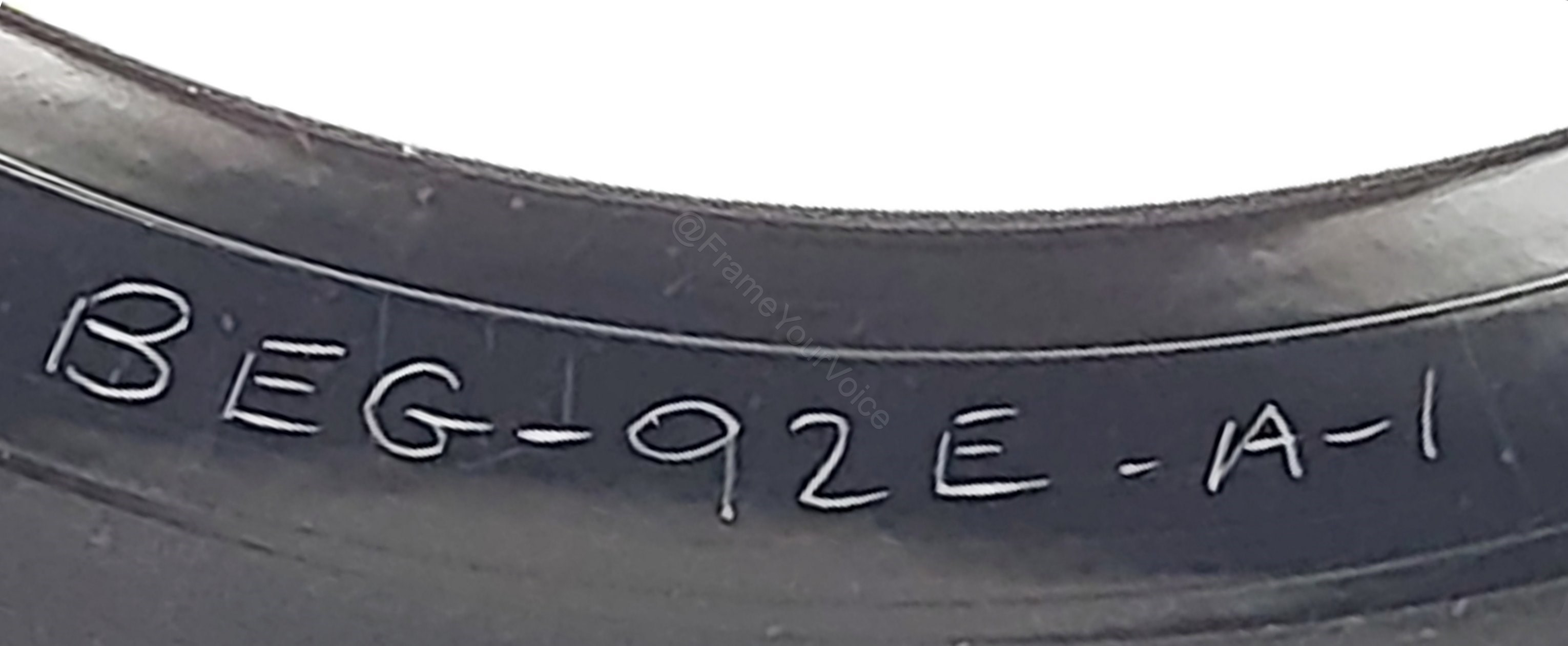 BEG 92E White Label A Side Matrix