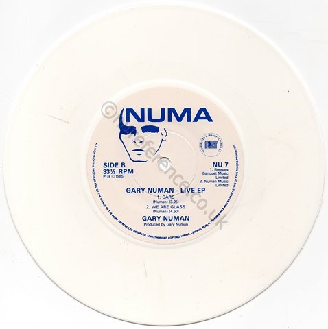 NU 7 White Marbled Vinyl B Side