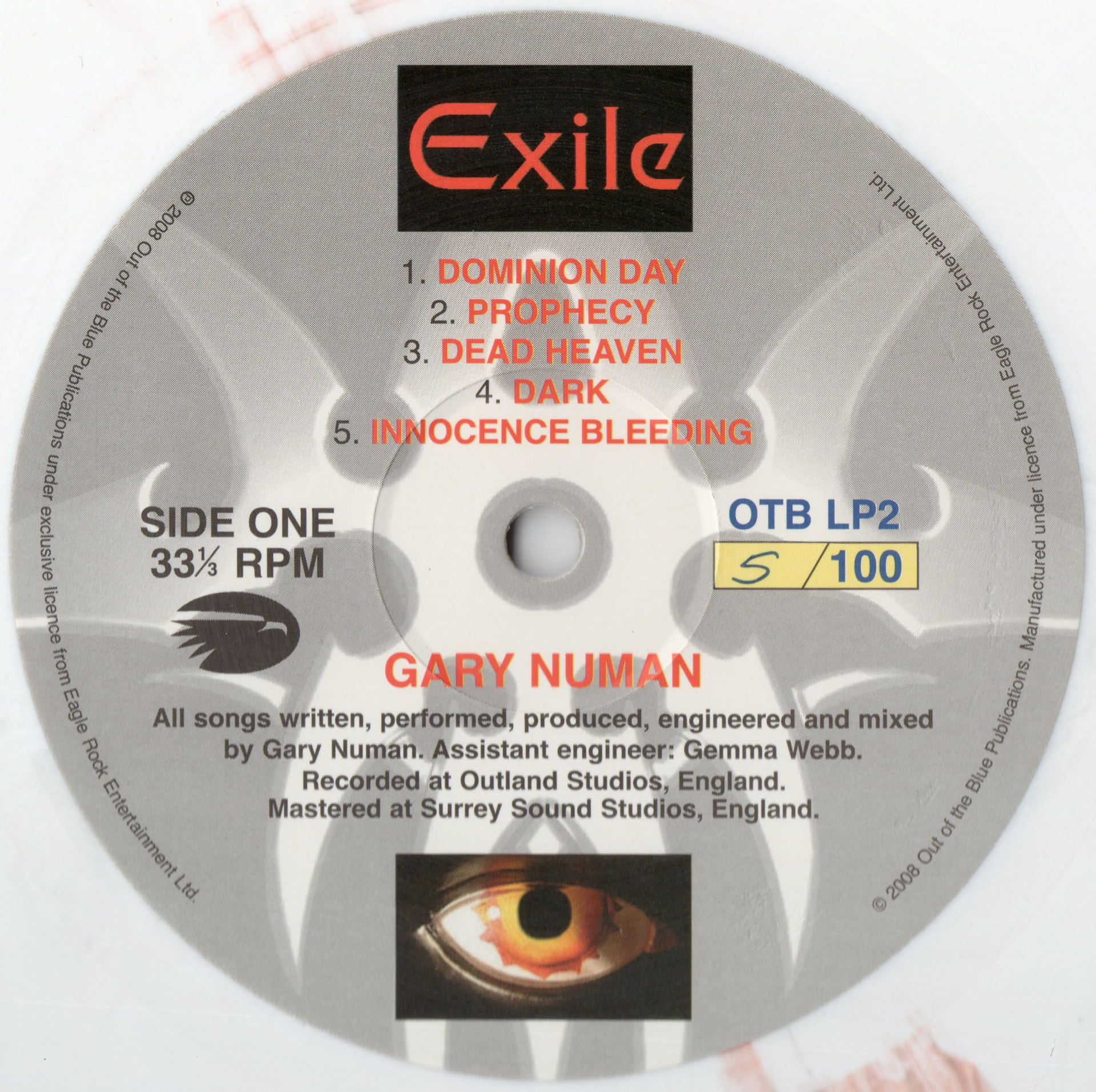 OTB LP2 'A' Side Label.