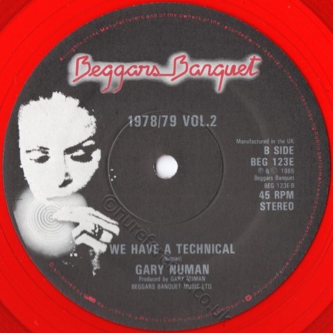 BEG 123E B Side Label - Red Vinyl