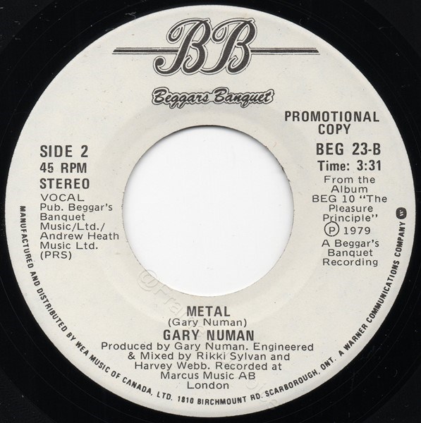 BEG 23 Promo B side Label.