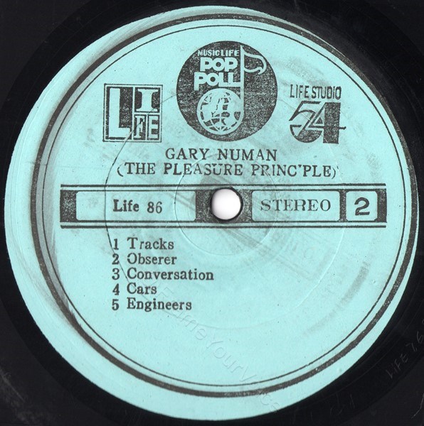 Life 86 'B' Side Label.