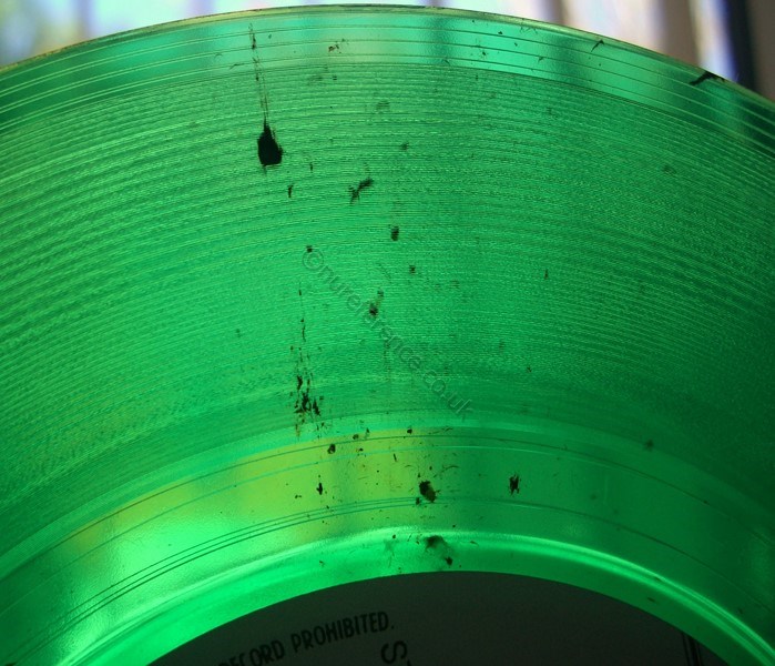 144.778 Green Clear. Spackle Detail.