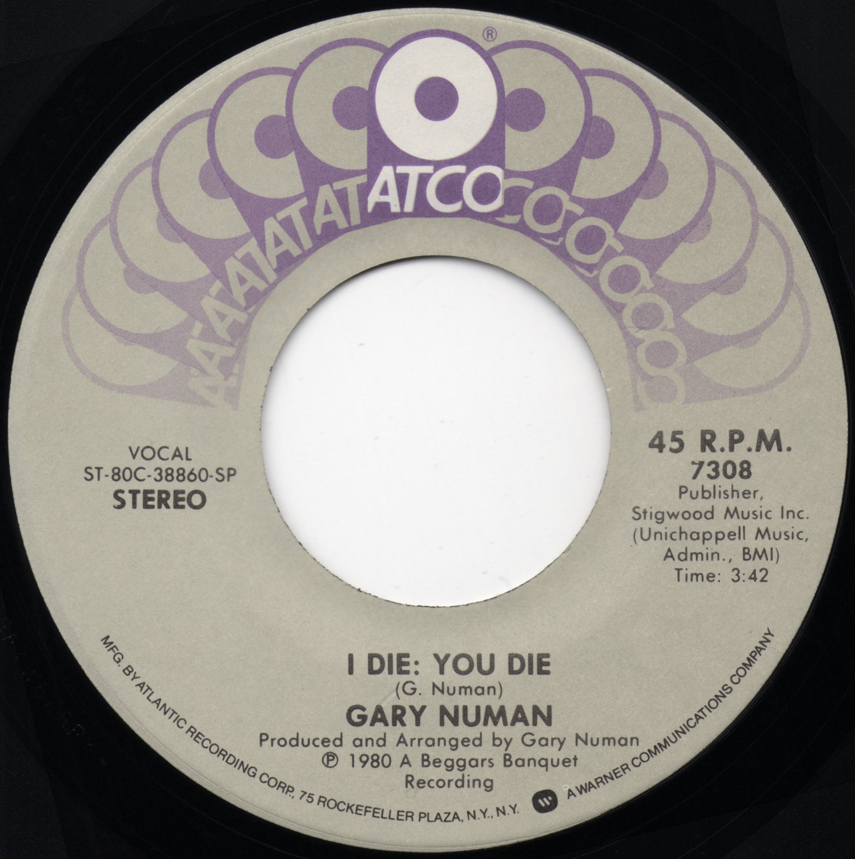 7308 SP A side Label.
