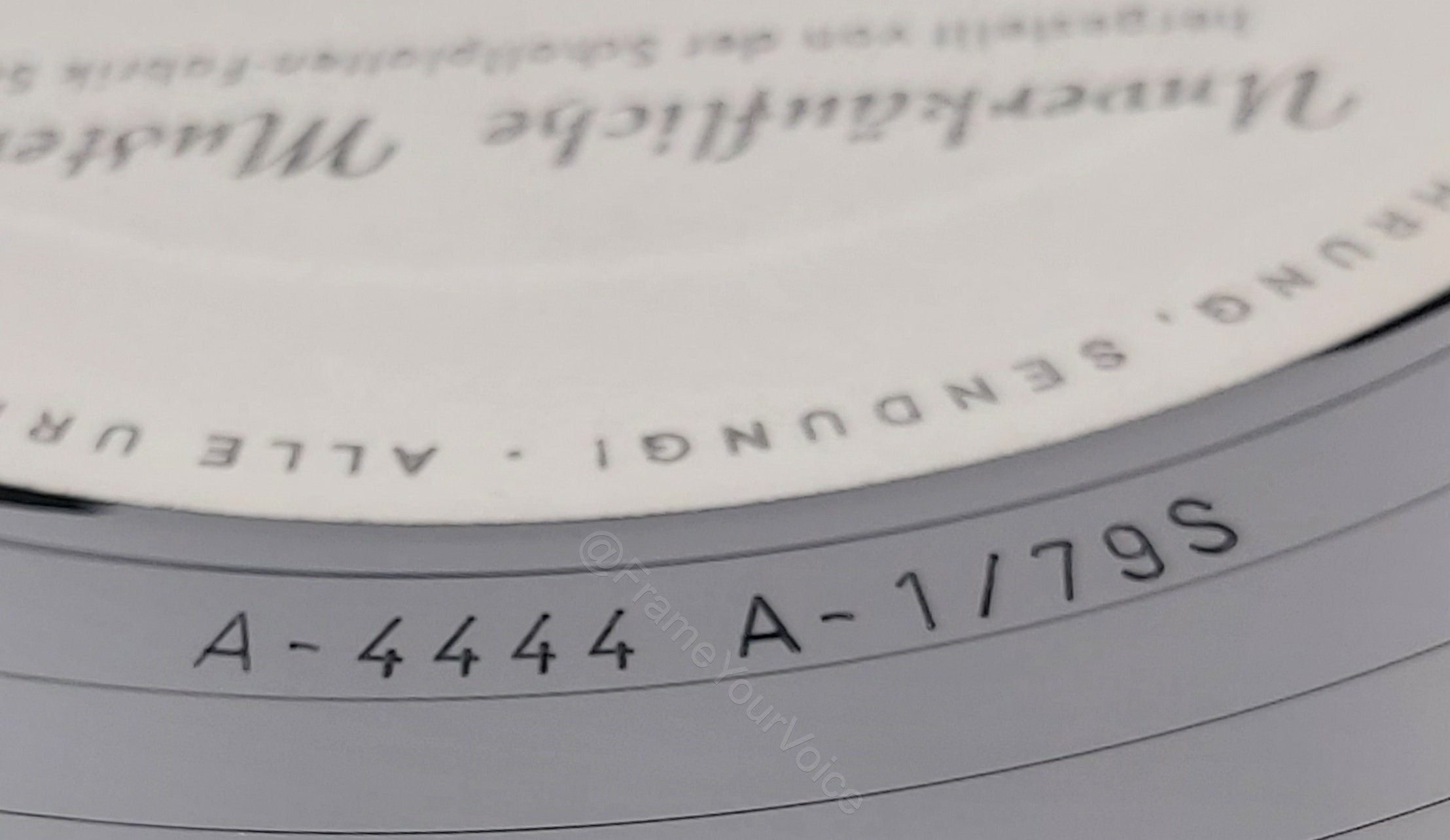 INT 126.502 A side AVES Matrix.
