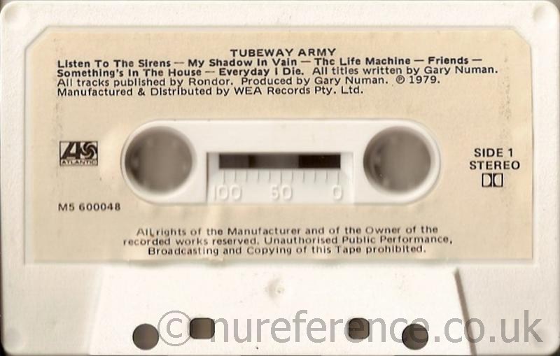 M5 600048 Cassette 'A' Side Label
.