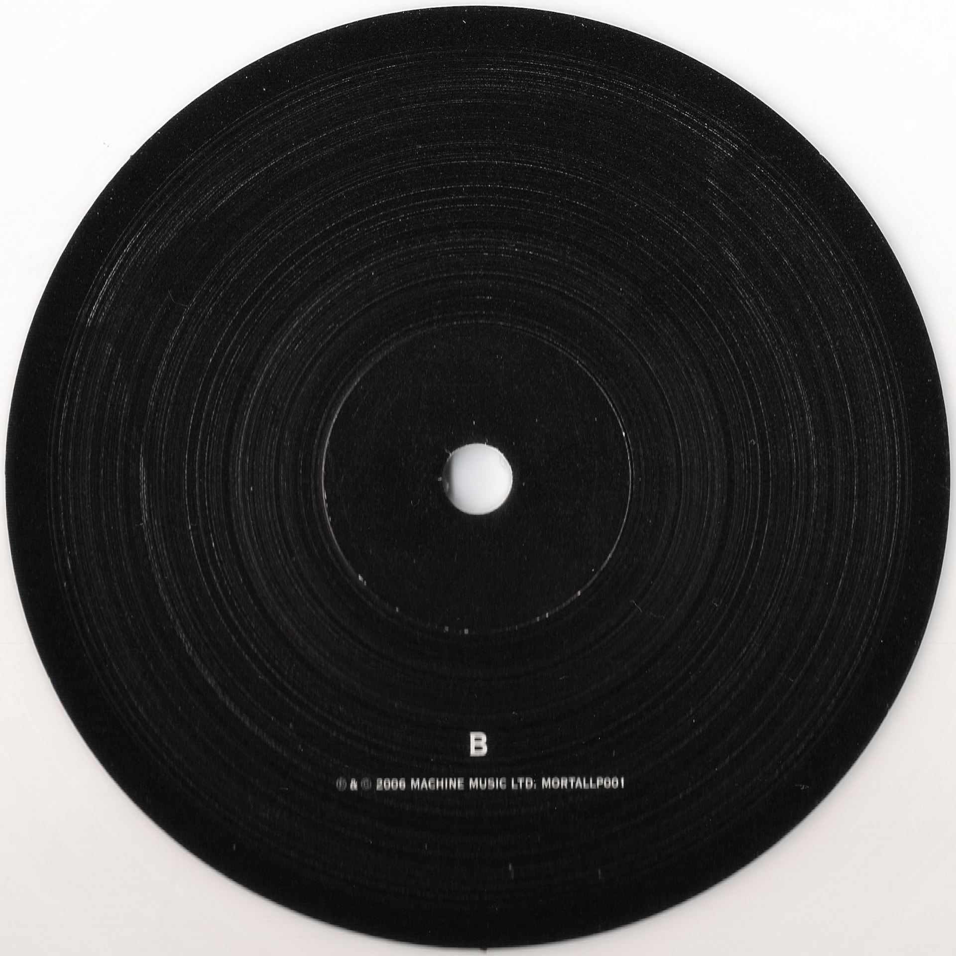 MORTALLP01 'B' Side Label.