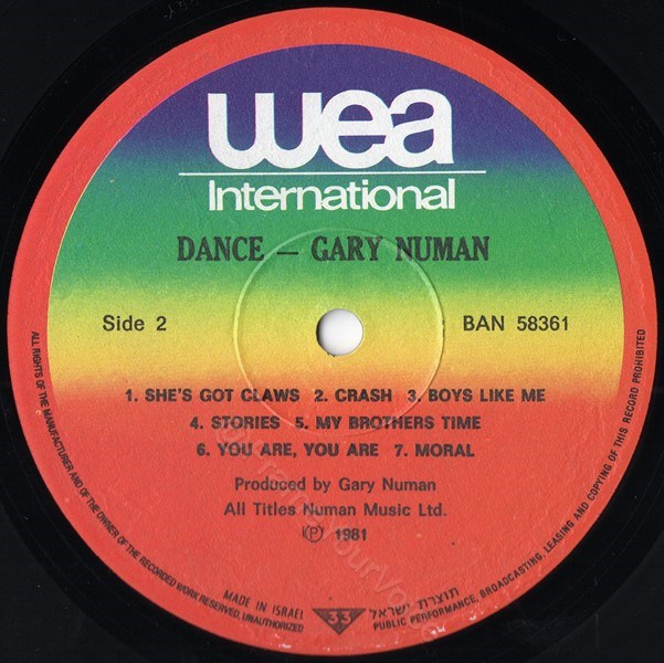BAN 58361 B Side Label.