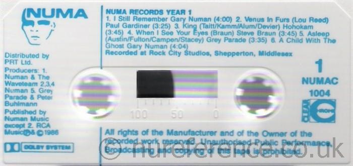 NUMAC 1004 Alternate 'A' Label.