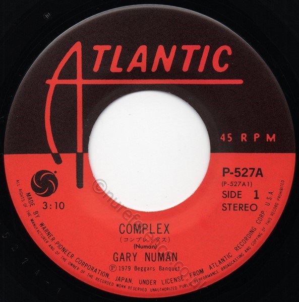 P-527A 'A' Side Label.