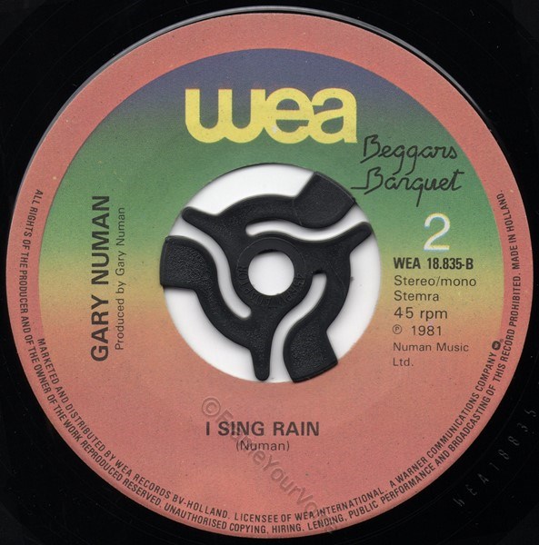 WEA 18835 B Side Label.