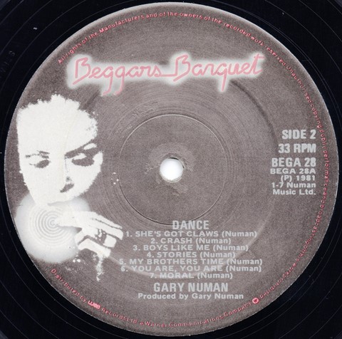 BEGA 28 B Side Label.
