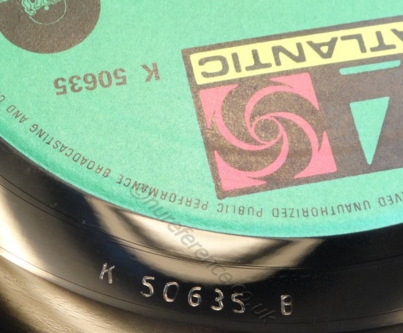 K 50635 'B' Side Matrix.