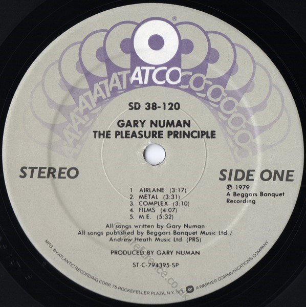 SD 38-120 'A' Side SP Label.