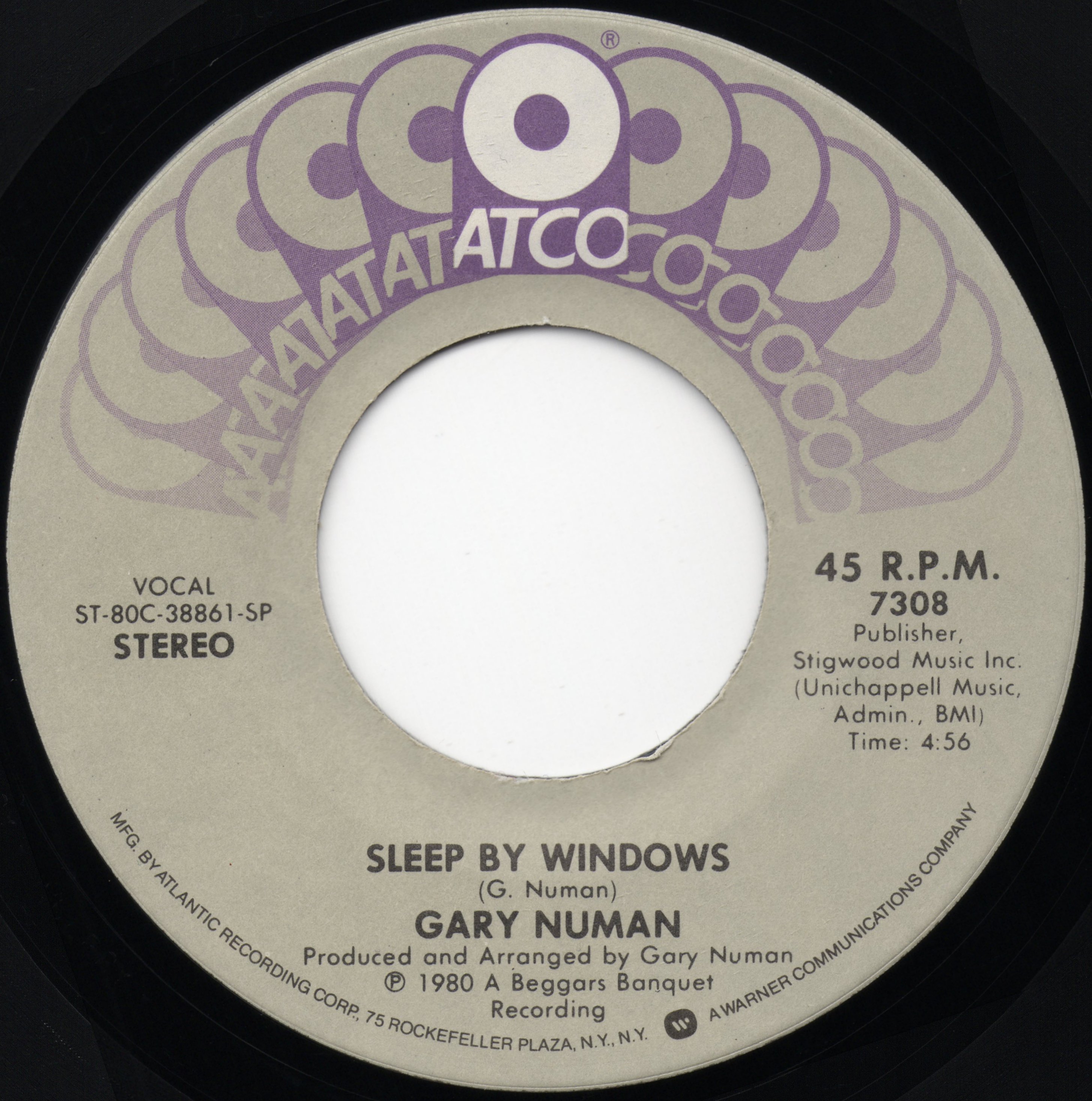 7308 SP B side Label.