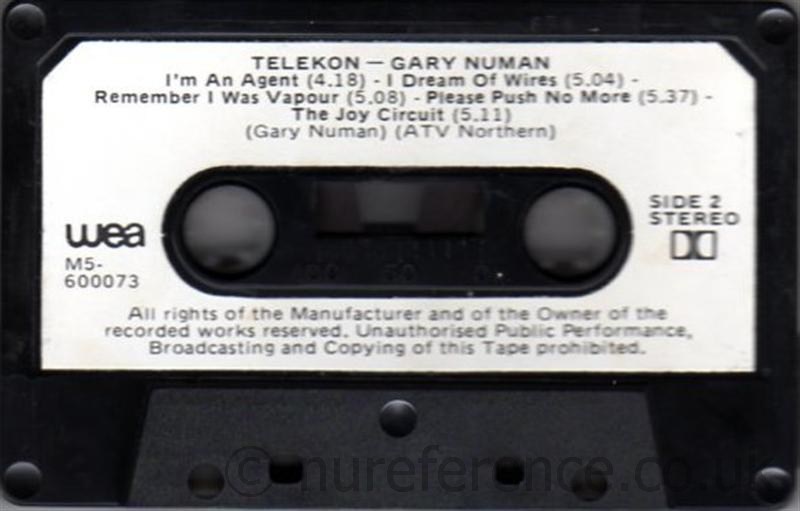 M5 600073 B Side Label.