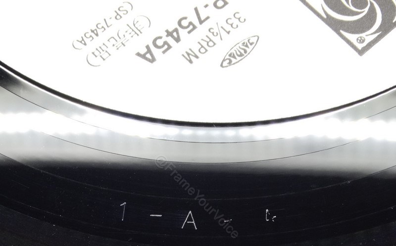 P-7545A Promo 'B' Side Matrix.
